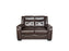 VICTORIA 3+2 LEATHER AIRE SOFA SET - BROWN