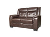 VICTORIA 3+2 LEATHER AIRE SOFA SET - BROWN