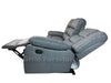 SORRENTO 3 seater Fabric Recliner Sofa- Grey