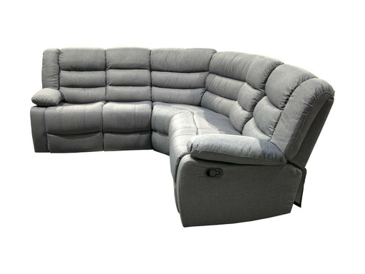 SORRENTO Fabric Corner Recliner Sofa With Cupholder - Grey