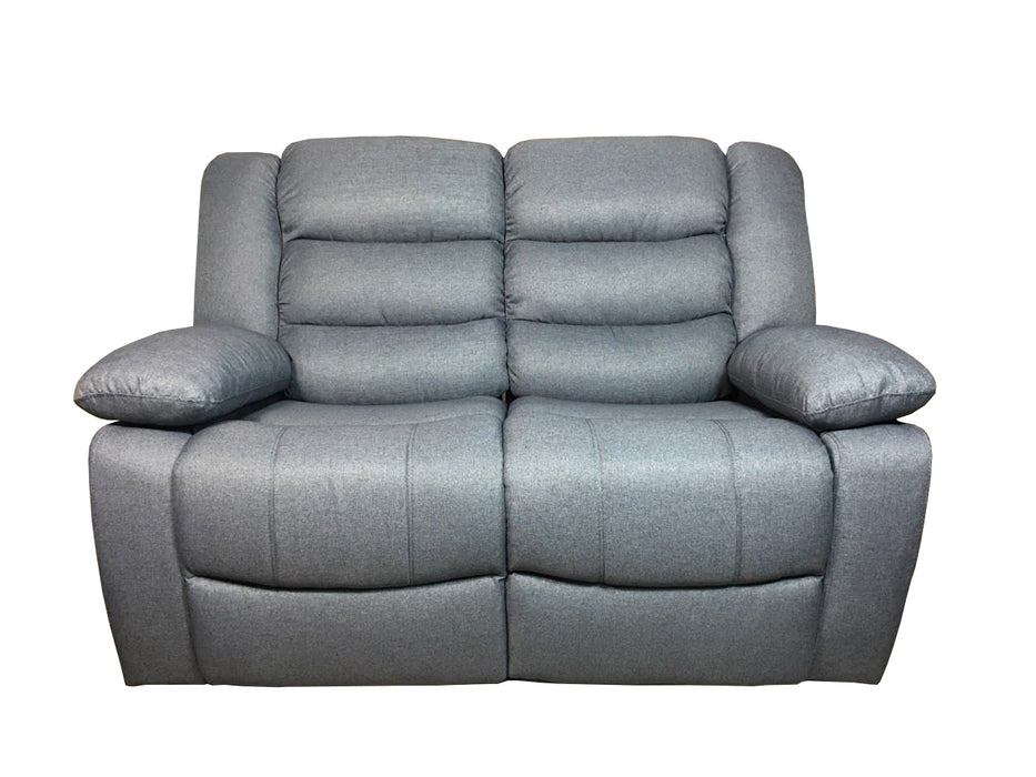 SORRENTO  2 seater Fabric Recliner Sofa- Grey