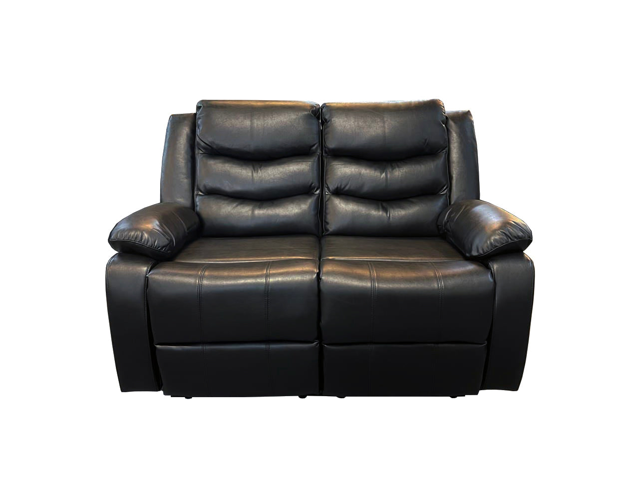 ROMA 2  SEAT RECLINER HIGH QUALITY LEATHER AIRE-BLACK, GREY & BROWN