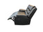 ROMA 3 SEAT RECLINER HIGH QUALITY LEATHER AIRE-BLACK, GREY & BROWN
