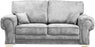 VERONA 3+2 Seater Full Back Fabric Sofa Set - Grey